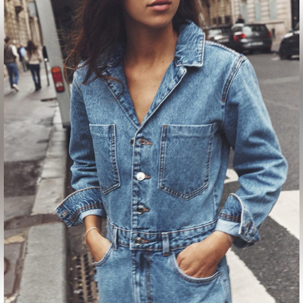NEW! Zara Denim Jumpsuit
